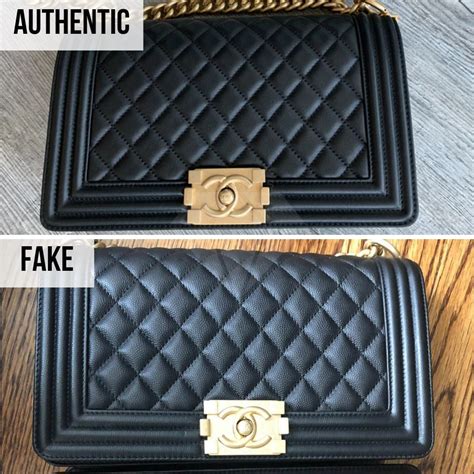 chanel le boy bag gold hardware real vs fake|genuine Chanel bag.